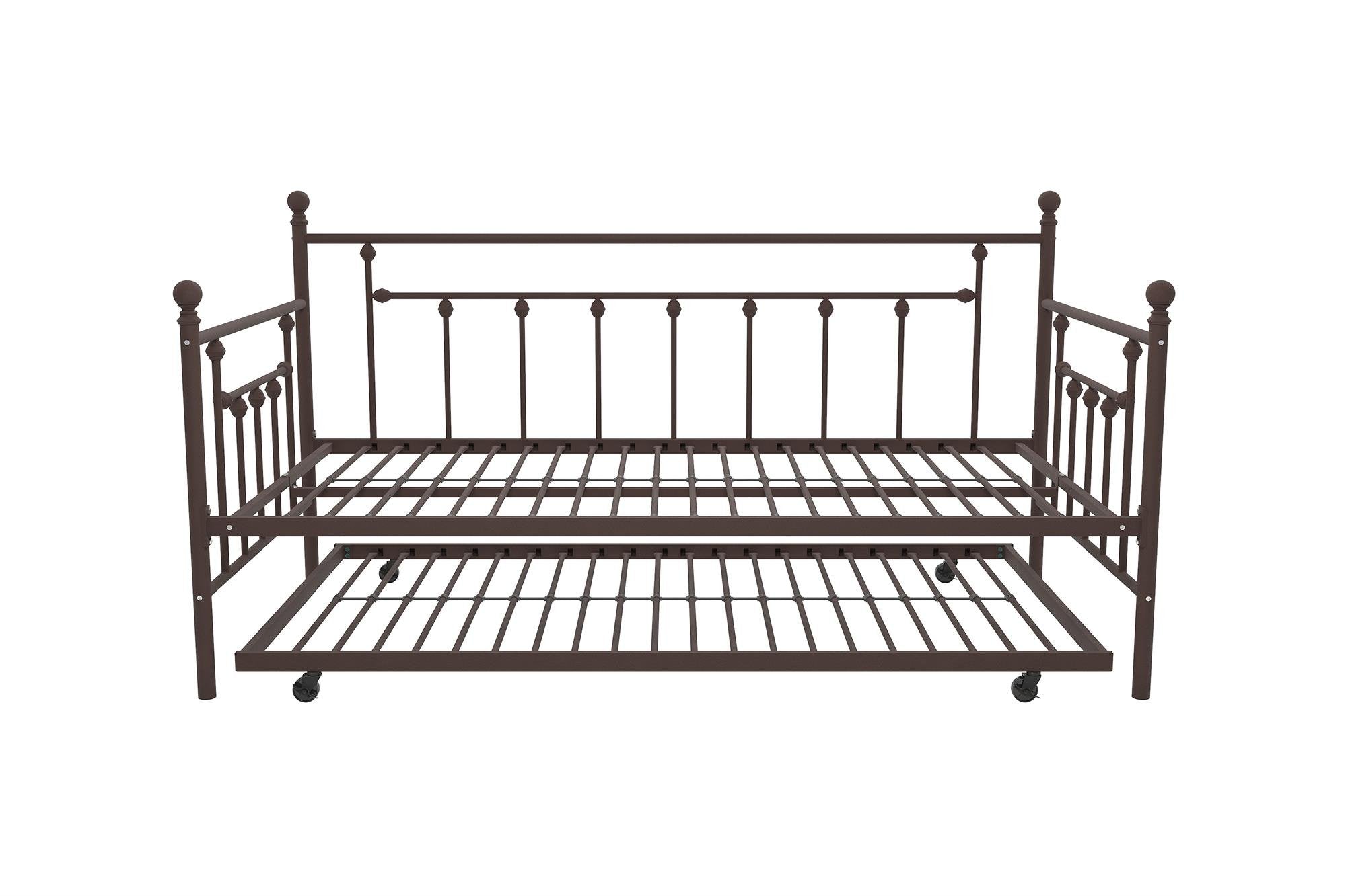 DHP Manila Metal Twin Size Daybed and Twin Size Trundle (Bronze)