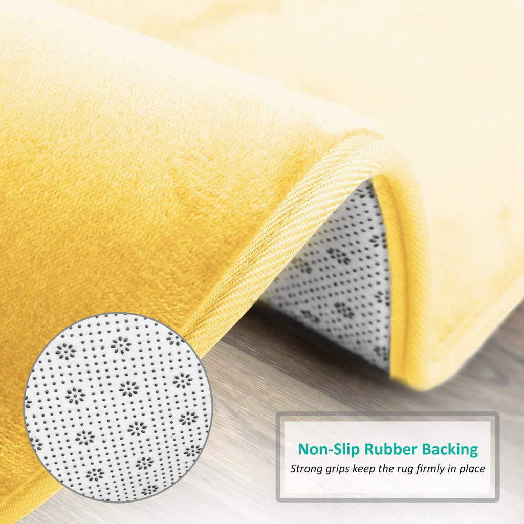 Clara Clark Bathroom Rugs - Memory Foam Bath Mat Set For Bathroom, Non Slip Absorbent Velvet - Fast Drying Bath Mats - Bathroom