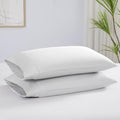 Southshore Fine Living, Inc. Pleated White Pillow Cases Queen Size Set Of 2, Luxurious Brushed Microfiber Pillowcases For Full,