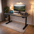 Cellbell Ergolift Height Adjustable Table For Office Work | Everyday Ergonomic Desk With One Piece Top | Advance Memory Preset |
