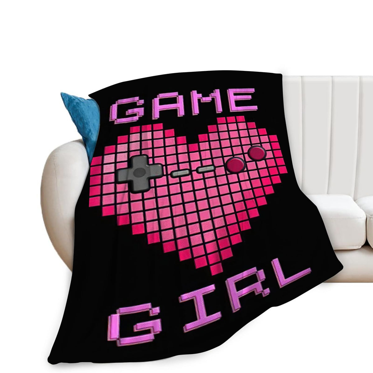 Gaming Blanket Game Gamer Throw Blankets Plush Cozy Flannel Fleece Ultra Soft Fuzzy Party Blanket Gifts For Girls Women Men Boys