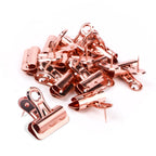 Yalis Push Pins Clips 15-Count, Pinning No Holes For Paper, Creative Paper Clips With Tack For Cork Board And Photo Wall (Rose G