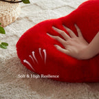 Easttree Heart Pillows, Red Heart Shaped Pillows, Ultra Soft Extra-Large Fluffy Pillows, Love Throw Pillows Gifts, Women Girls L