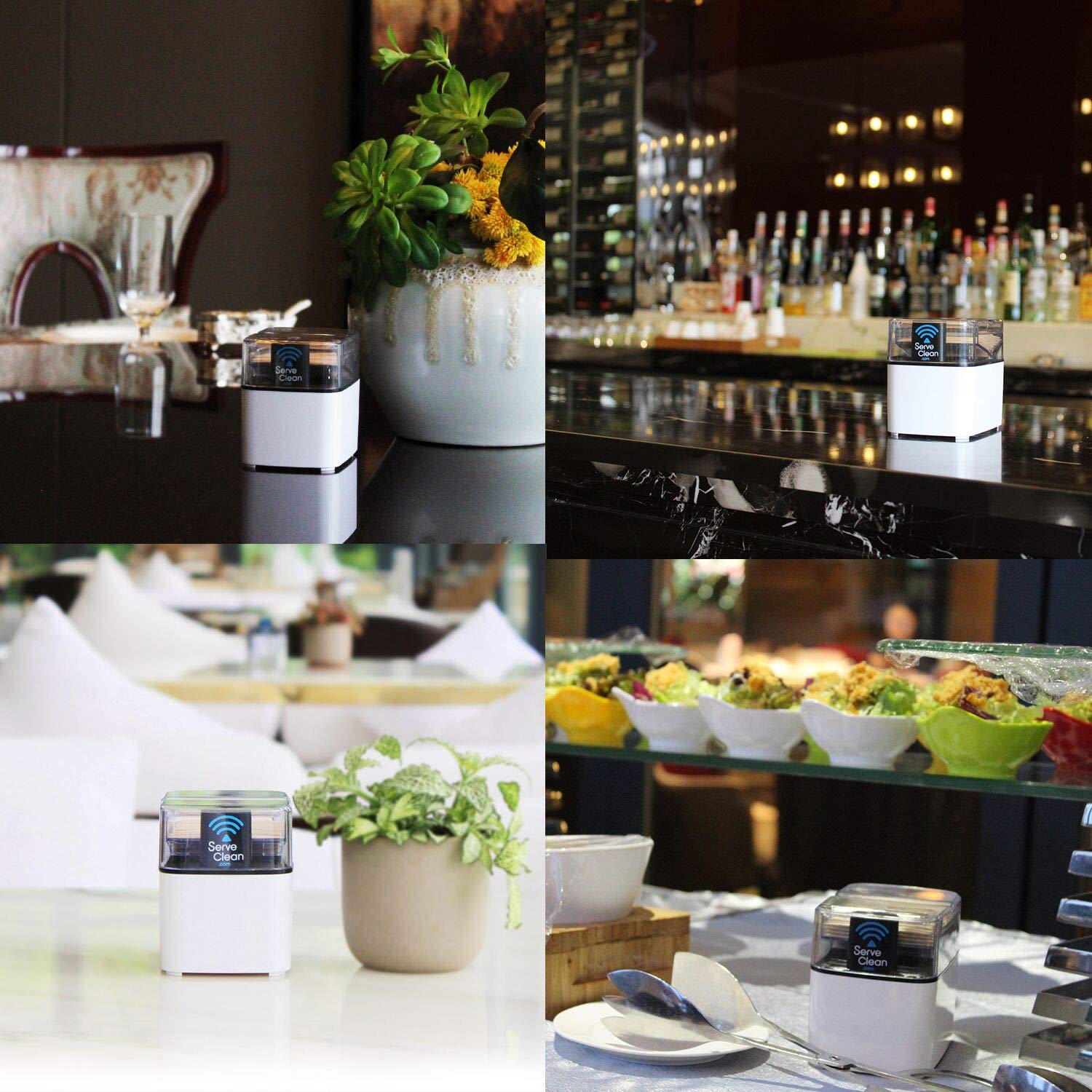 Serve Clean Toothpick Dispenser, Chrome Model DC7400, Elegant Design, Durable Chrome Finish