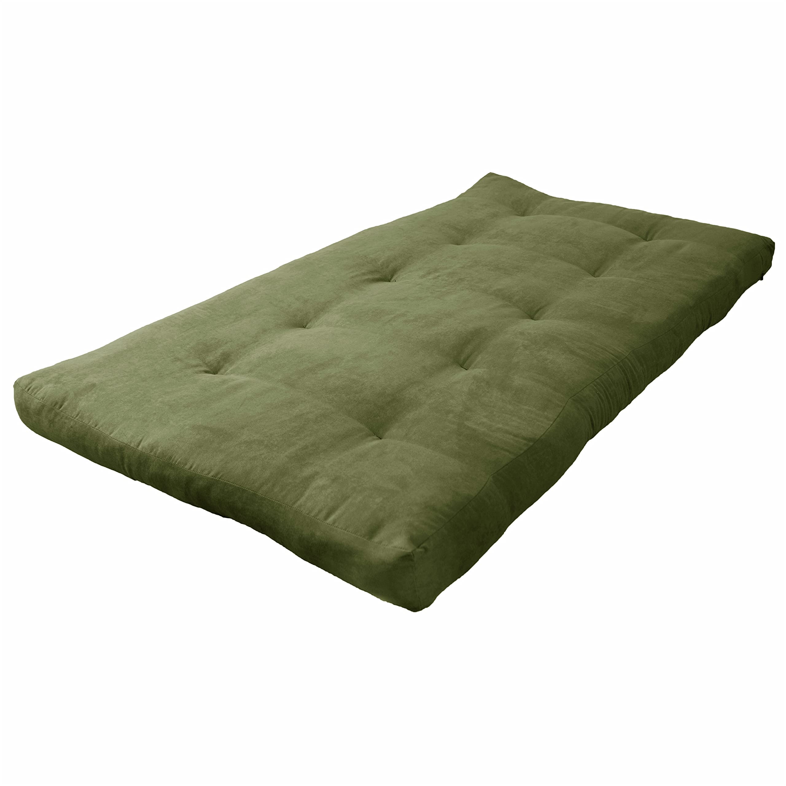 Blazing Needles Vitality 6&quot; Microsuede Futon Mattress, Twin, Sage Green