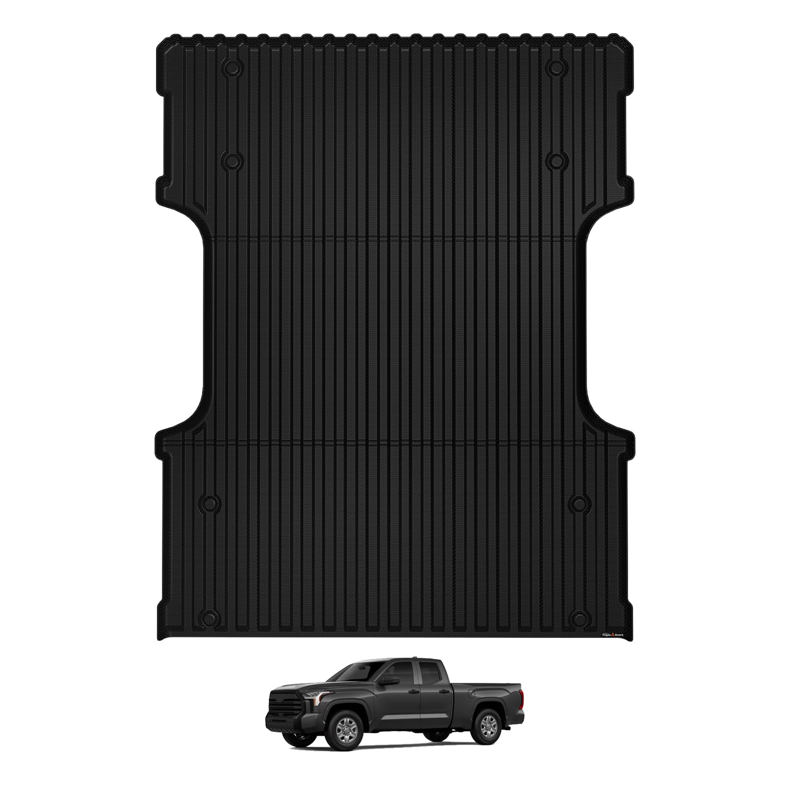 Triplealiners Truck Bed Mat Compatible With 2022 2023 2024 2025 Toyota Tundra Accessories 6.5Ft Vehicle Liner Perfectly Flush Al