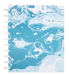 Talia Discbound Notebooks, Planner, Customizable, (Teal Marble Flow, Letter (8.5In X 11In))