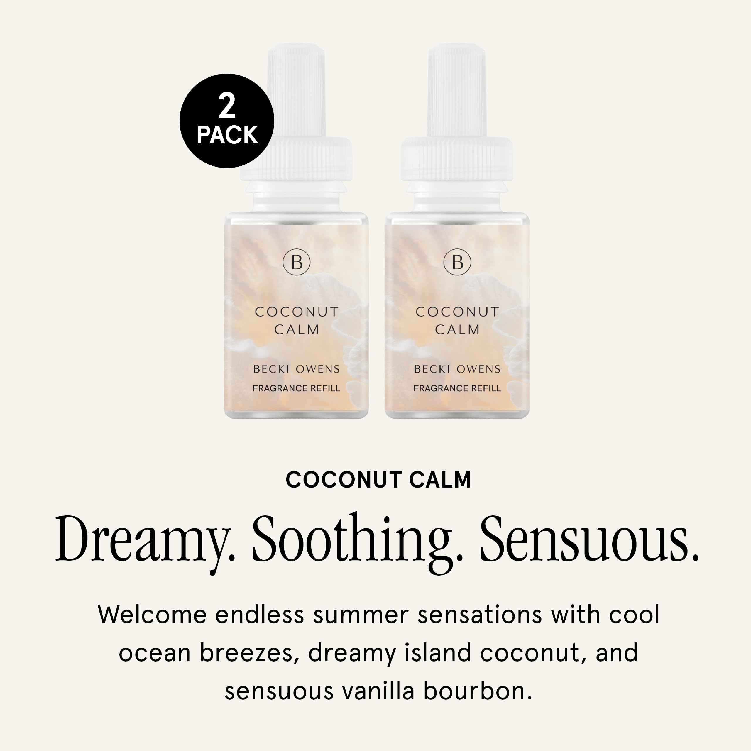 Pura & Becki Owens Home Scent Refill - Smart Home Air Diffuser Fragrance - Up To 120-Hours Of Premium Fragrance Per Refill - Hou