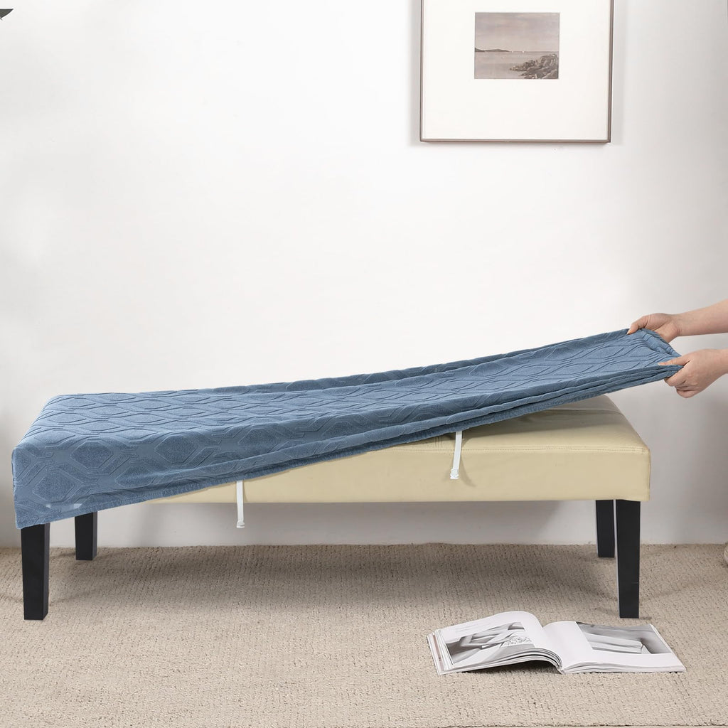 Searchi Stretch Dining Bench Covers, Washable Anti Dust Durable Bench Cushion Covers Slipcover, Dining Room Bench Covers For Din