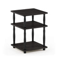 Furinno Turn-N-Tube Easy Assembly Multipurpose End Table / Side Table / Sofa Table / Nightstand, Classic Tubes, French Oak Grey/Black