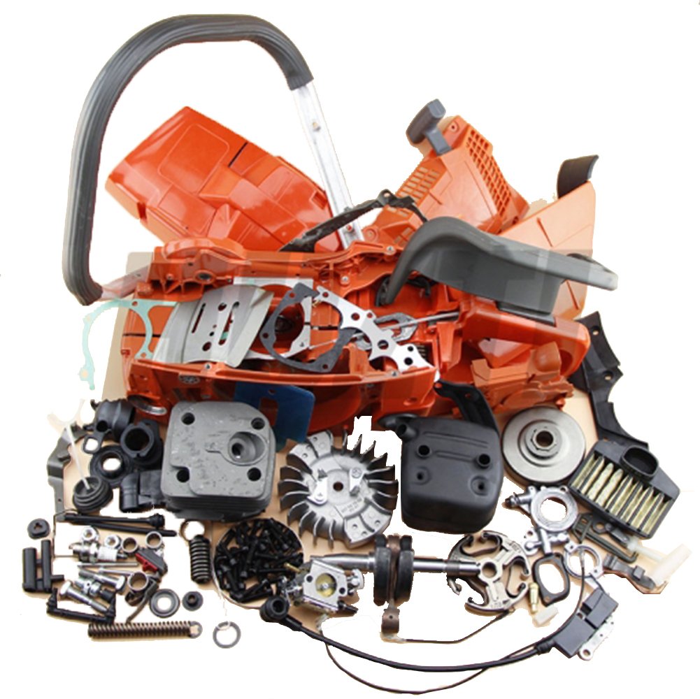 Farmertec Complete Repair Parts Rear Handle Muffler Flywheel Compatible With Husqvarna 365 362 371 372 372Xp Engine Motor Crankc