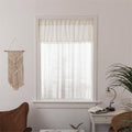 Sutuo Home Boho Valance Curtains 18 inches for Kitchen Cafe Dining Room, Short Farmhouse Vintage Tassels Window Treatment Bohemi