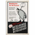Beetlejuice The Bio-Exorcist Ad Hanging Metal Sign - Funny Beetlejuice Sign for Movie Room or Halloween Decor