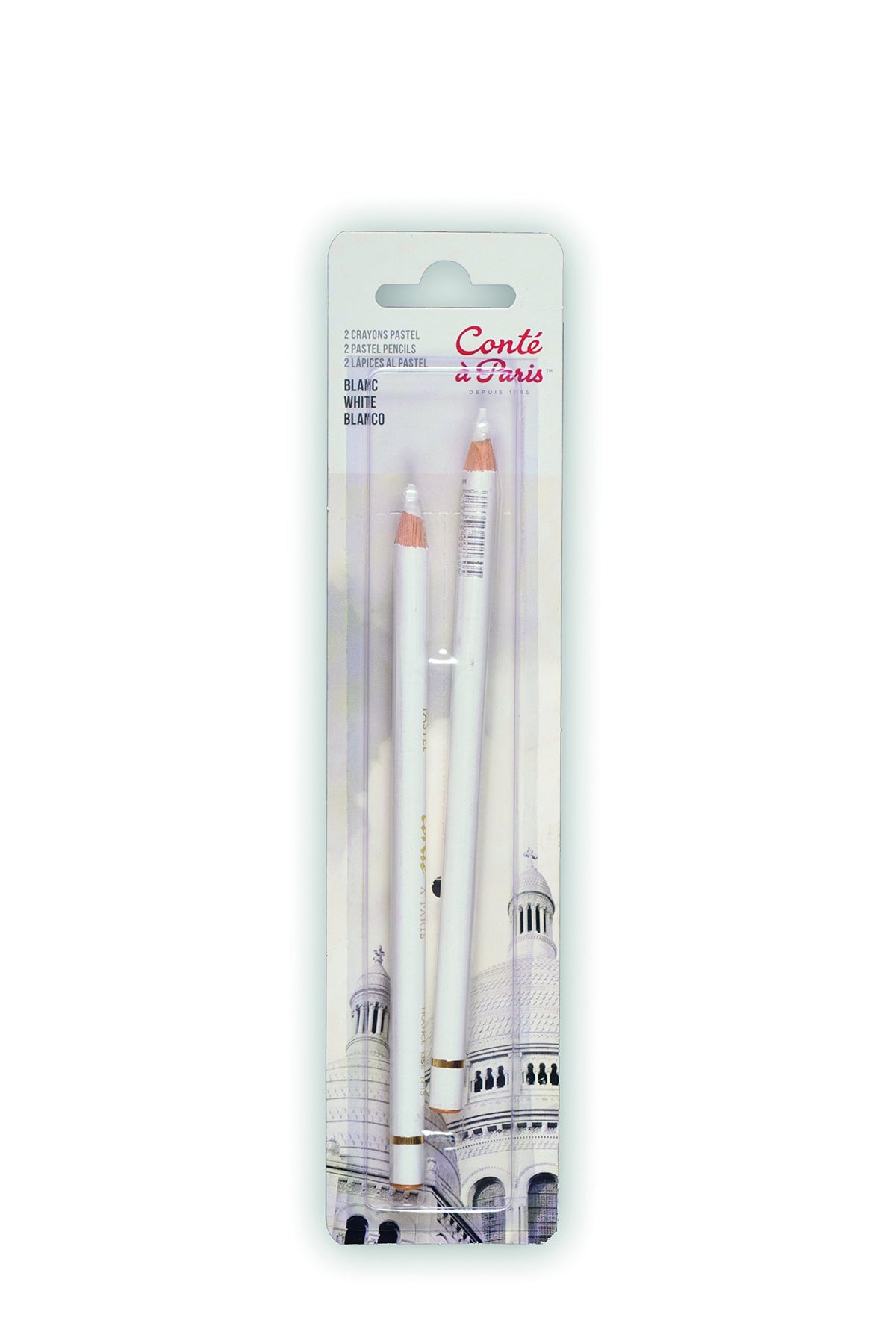 Cont    Paris 2 Count Pastel Pencils, White
