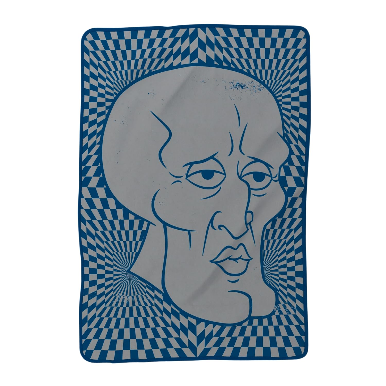 Franco Spongebob Squarepants Handsome Squidward Bedding Super Soft Micro Raschel Throw Blanket, 62 In X 90 In, (Officially Licen
