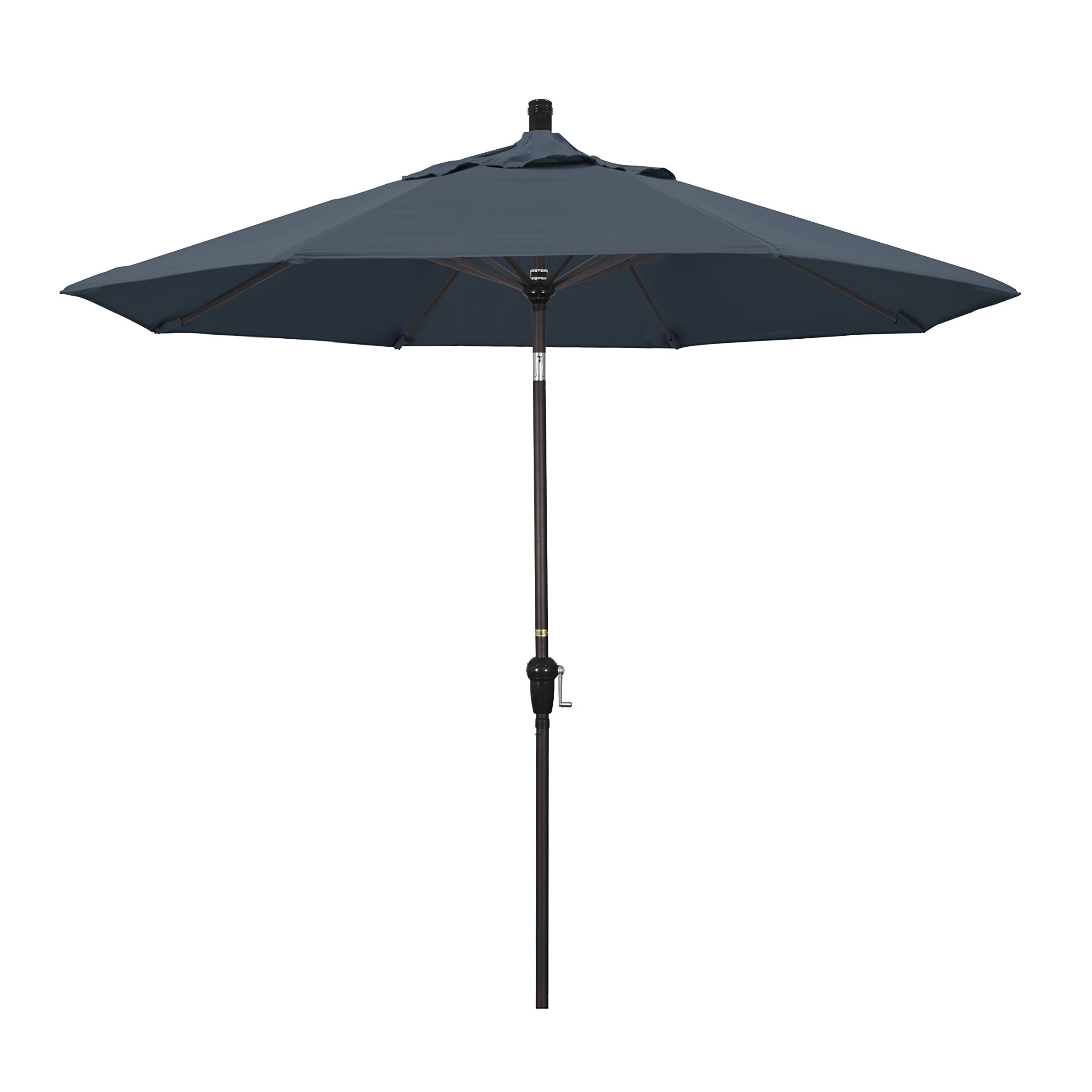 California Umbrella Sdau908117-Sa52 Sunset Series Patio Umbrella, Pacifica Canvas, Sapphire