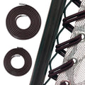 Ostlttyn Zero Gravity Chair Replacement Cord, 4 Pcs Durable Bungee Elastic Laces Replacement Cords For Zero Gravity Chair Lounge Chair Patio Recliner Lawn Chair Repair Kit, Brown