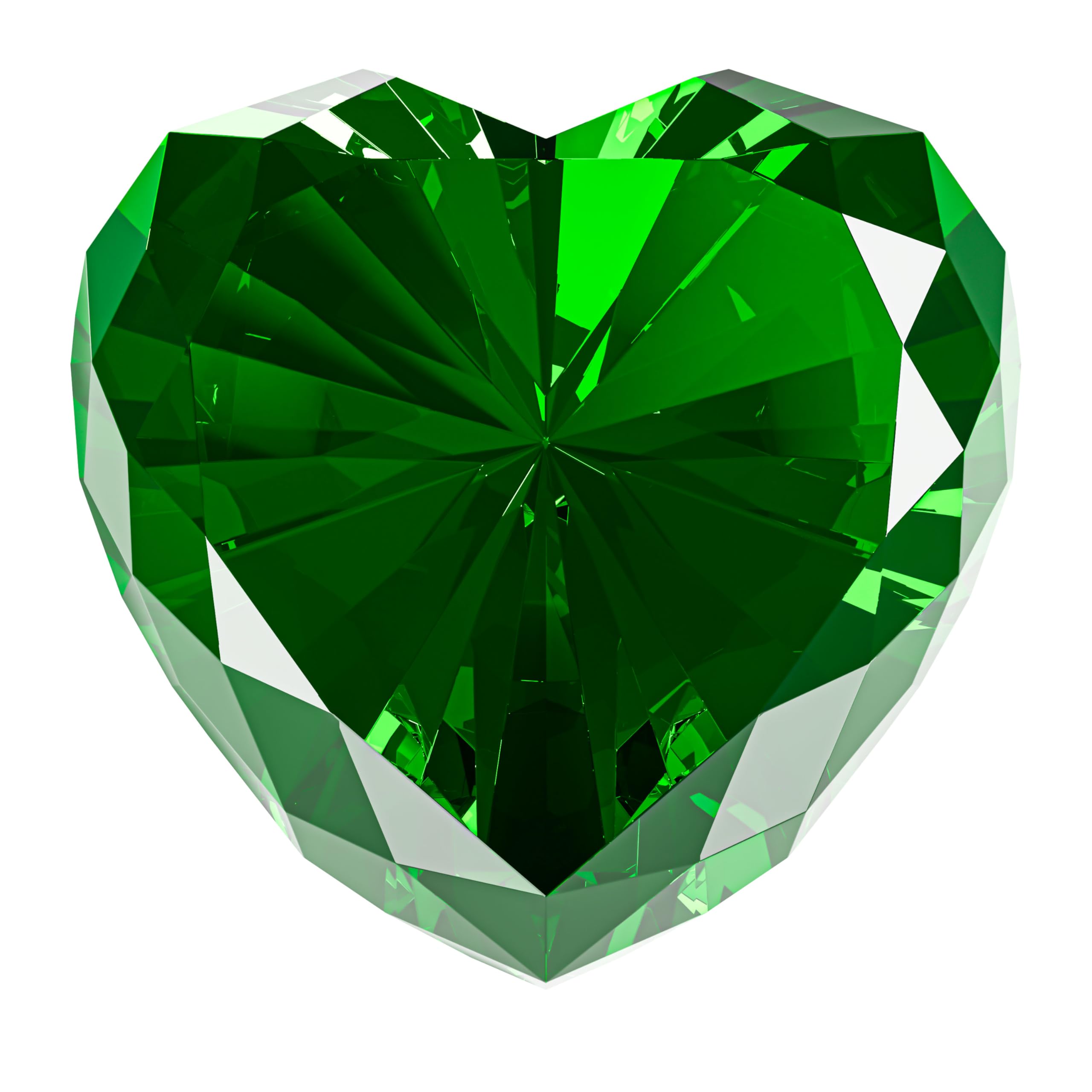 Emerald Crystal Diamonds Paper Weights With Gift Box,80Mm Chaos Emeralds Heart Shape Real Crystal Big Diamond Glass Green Gems P