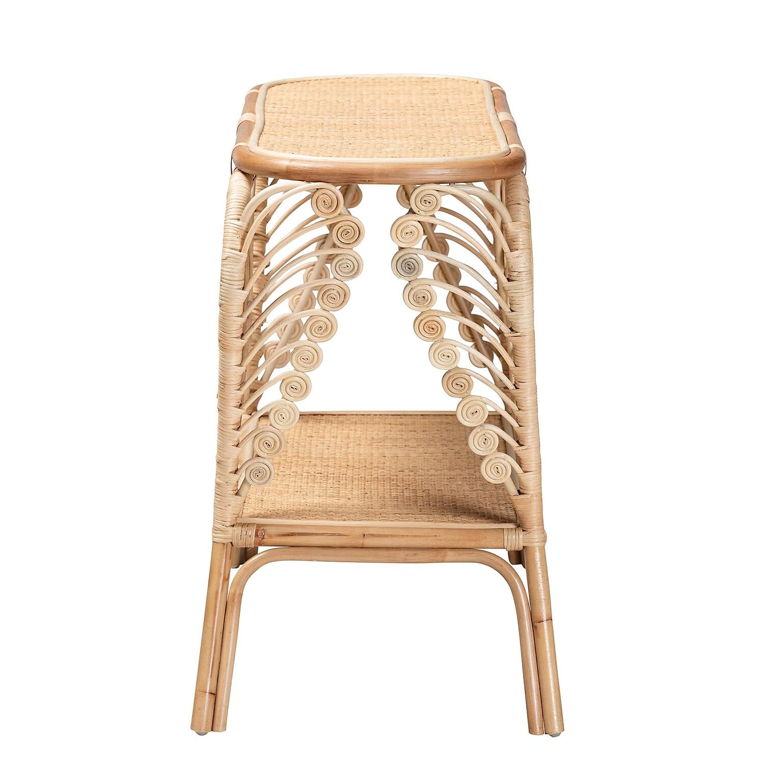 Baxton Studio Bastet 39.4-inch W x 16.5-inch D Console Table, Natural Brown (232-13225-HiT)