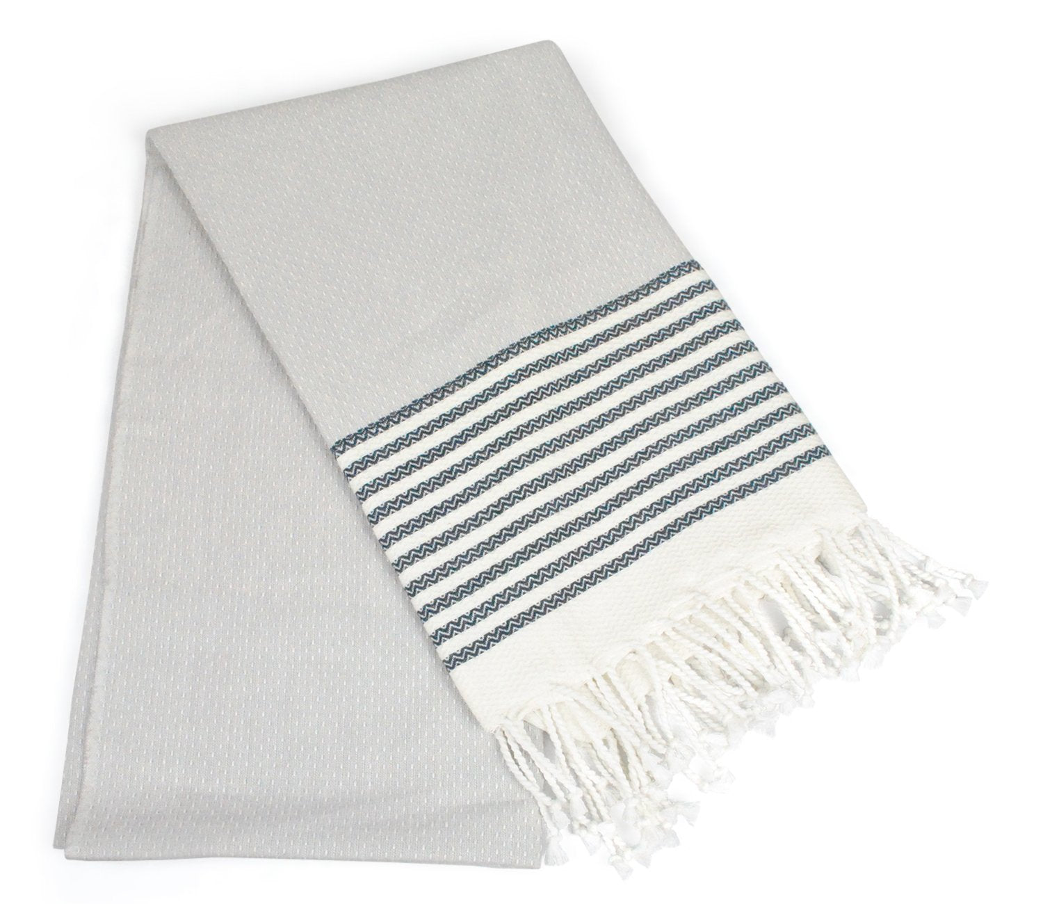 DII 100% Cotton Turkish Fouta Towel Highly Absorbent, Soft and Compact, Great for Beach, Travel and Home, 39x71, Thin Stripes Na