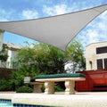 Shadebeyond 16X16X16 Sun Shade Sail Triangle Canopy Light Grey Outdoor Uv Sunshade Sail For Patio Yard Backyard Garden Lawn