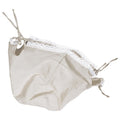 DIYEAH Laundry Basket Liner Replacement with Decorative Appeal and Easy Cleaning White Fabric Round Cloth Insert Country Style C