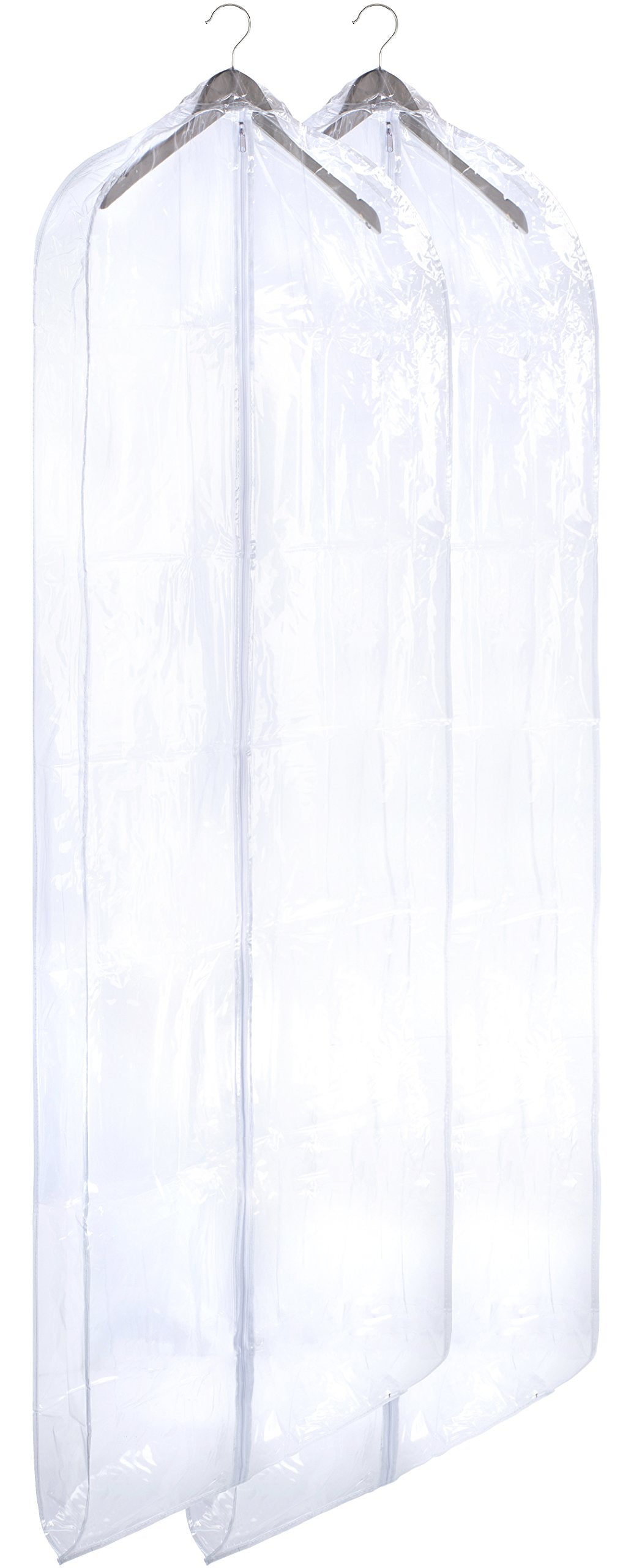 Handy Laundry Clear Vinyl Gown Bag - Protect Your Clothing While Traveling and Dust Free While Hanging in Your Closet. Ideal for
