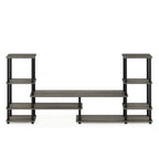 Furinno Turn-N-Tube Grand Entertainment Center, French Oak Grey/Black