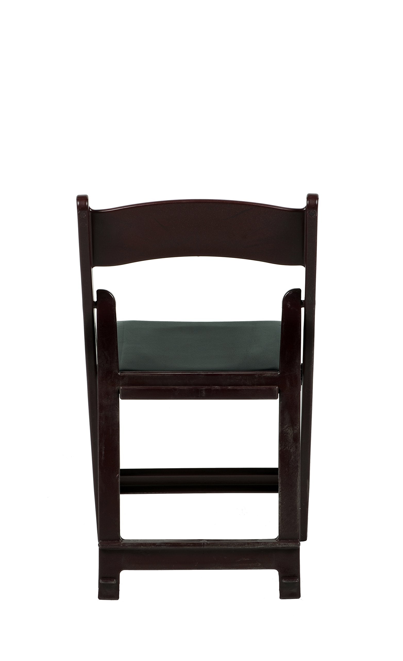 Commercial Seating Products Resin Red Mahogany Folding Chairs, 4-Pack