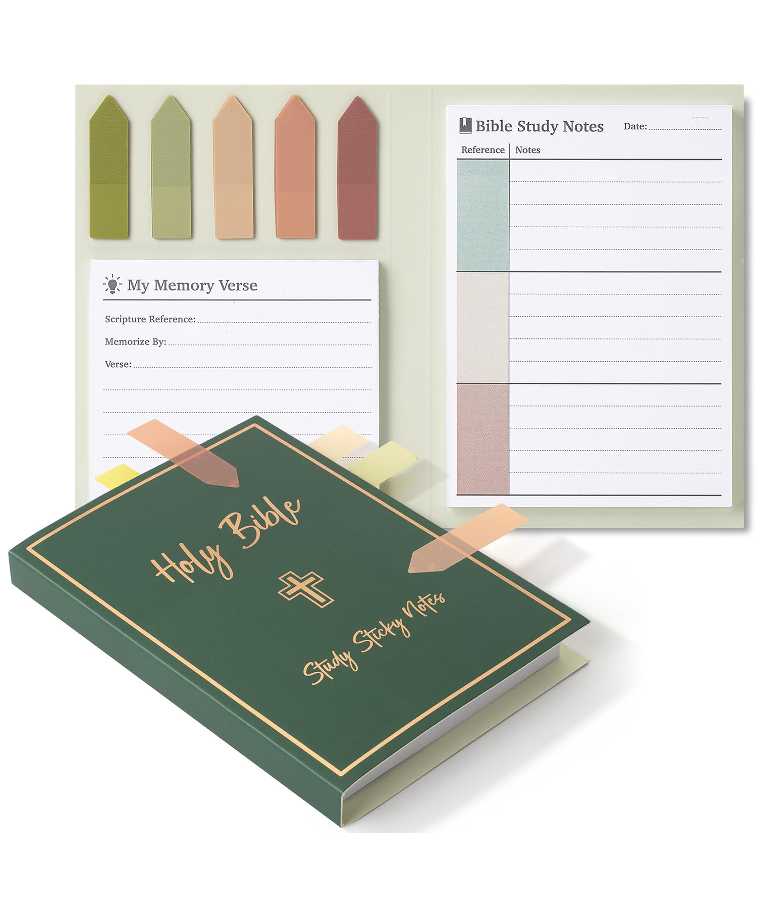 Mr. Pen- Holy Bible Study Sticky Notes, 225 Pcs, Vintage Colors, Sticky Note Tabs, Bible Sticky Notes, Sticky Note Set, Bible No