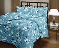 Deilyvery Poly Cotton Black & Red Flower Printed Reversible Double Bed Comforter Dohar/Blanket/Dohar/Quilt