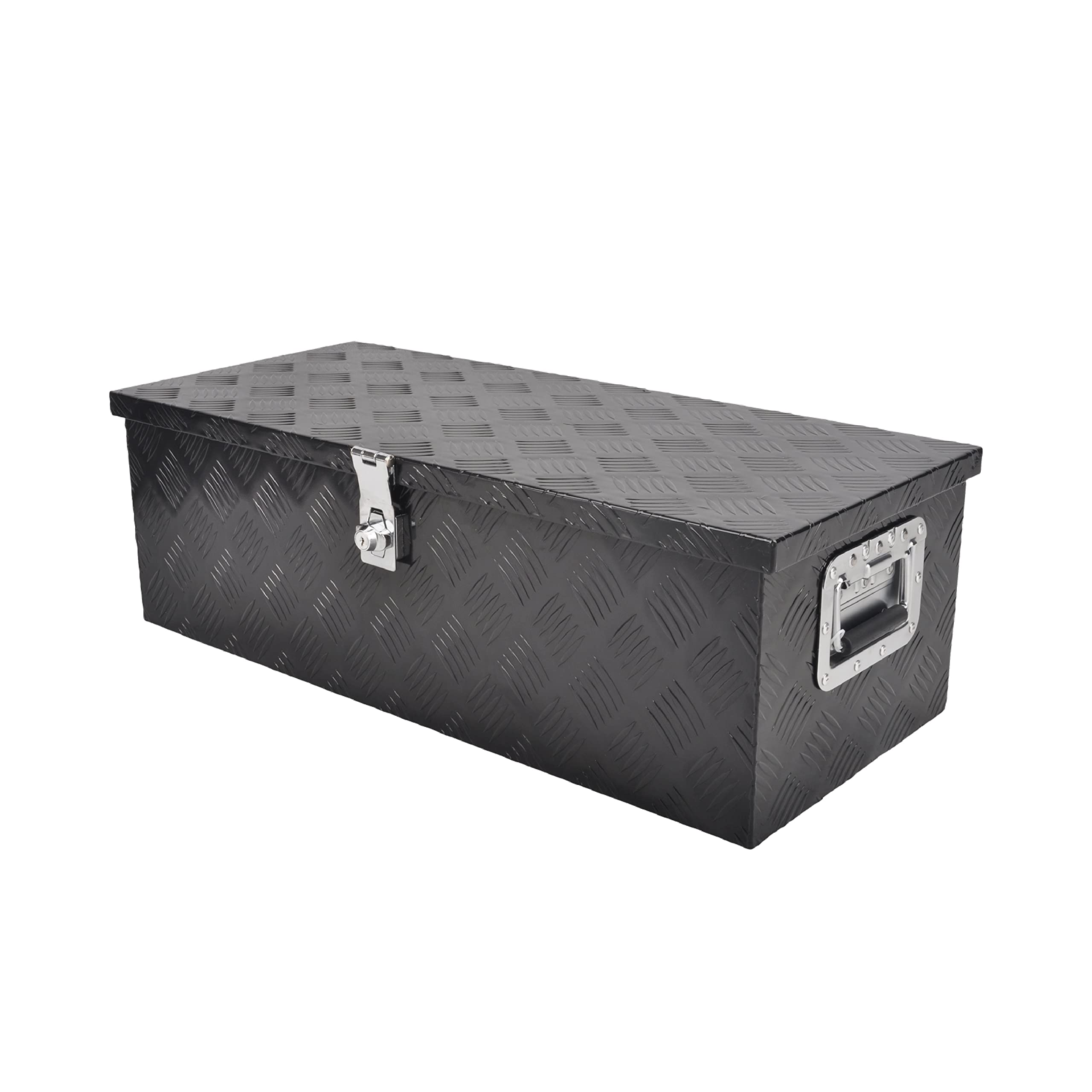 Fgjqefg 30 Inch Tool Box Underbody Flatbox Truck Car Outdoor Trailer Pickup,Rv Storage Organizer,Underbed Tools Chest Box W/Side