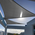 Sunny Guard Sun Shade Sail 16 'X16 'X23 ' Right Triangle Charcoal Uv Block Sunshade For Backyard Yard Deck Patio Garden Outdoor