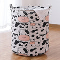 Wolpin Laundry Bag Waterproof Storage Basket (63 Litres) | Foldable Dirty Clothes Organizer With Handles | Large Toy Storage Bin