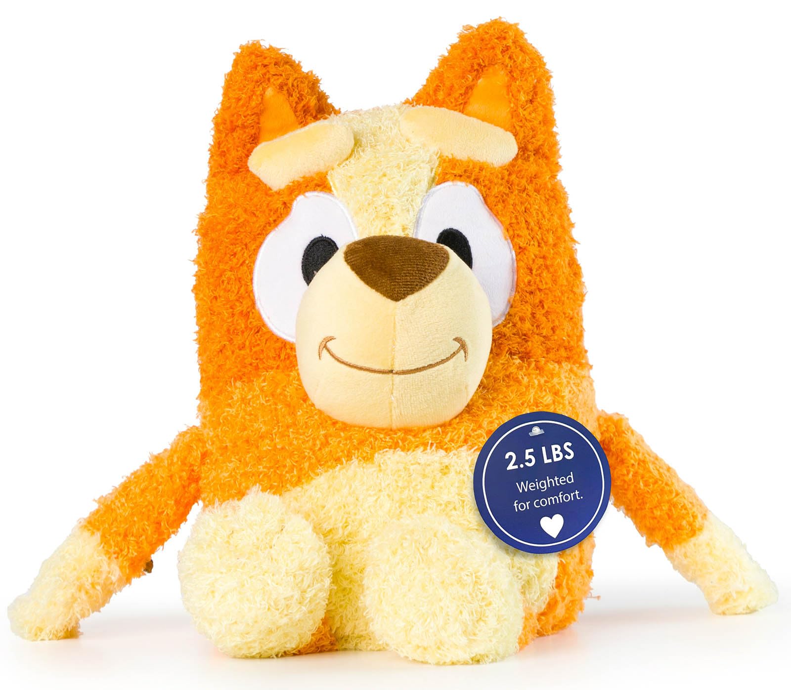 Weighted Bluey Bingo Fuzzy Plush Pillow Buddy - 2.5 Lbs Super Soft Stuffed Pillow, 17 Inches