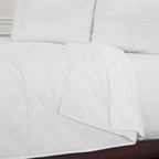 Rizzy Home | Bq4834 | 106"X92" White/Neutral/Solid Quilt