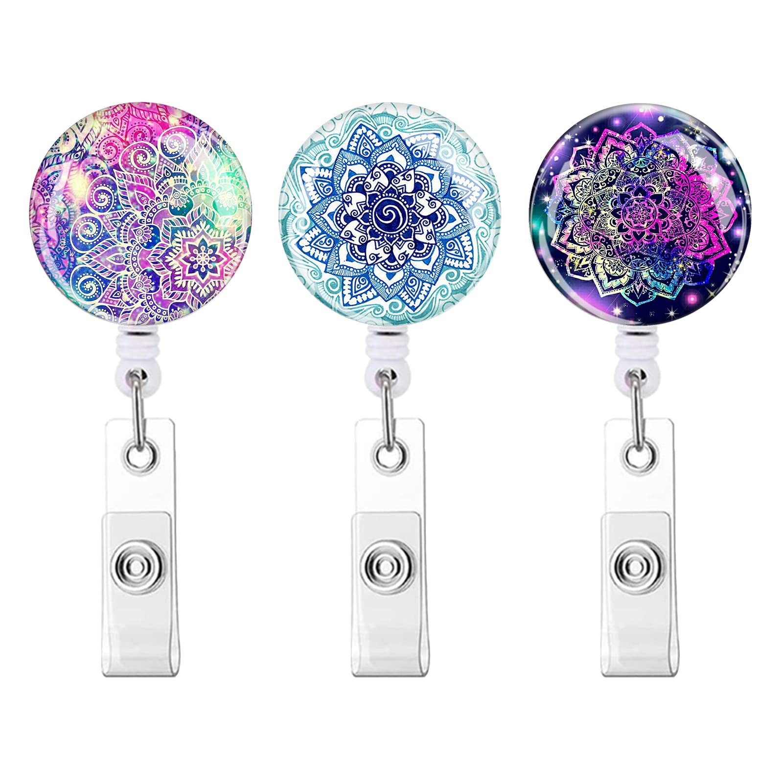 Retractable Badge Holder Nurse Badge Reels With Clip Name Card Holders For Office Worker Doctor Nurse