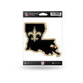 Rico Industries NFL New Orleans Saints Home State Sticker, 5.00 x 7.00