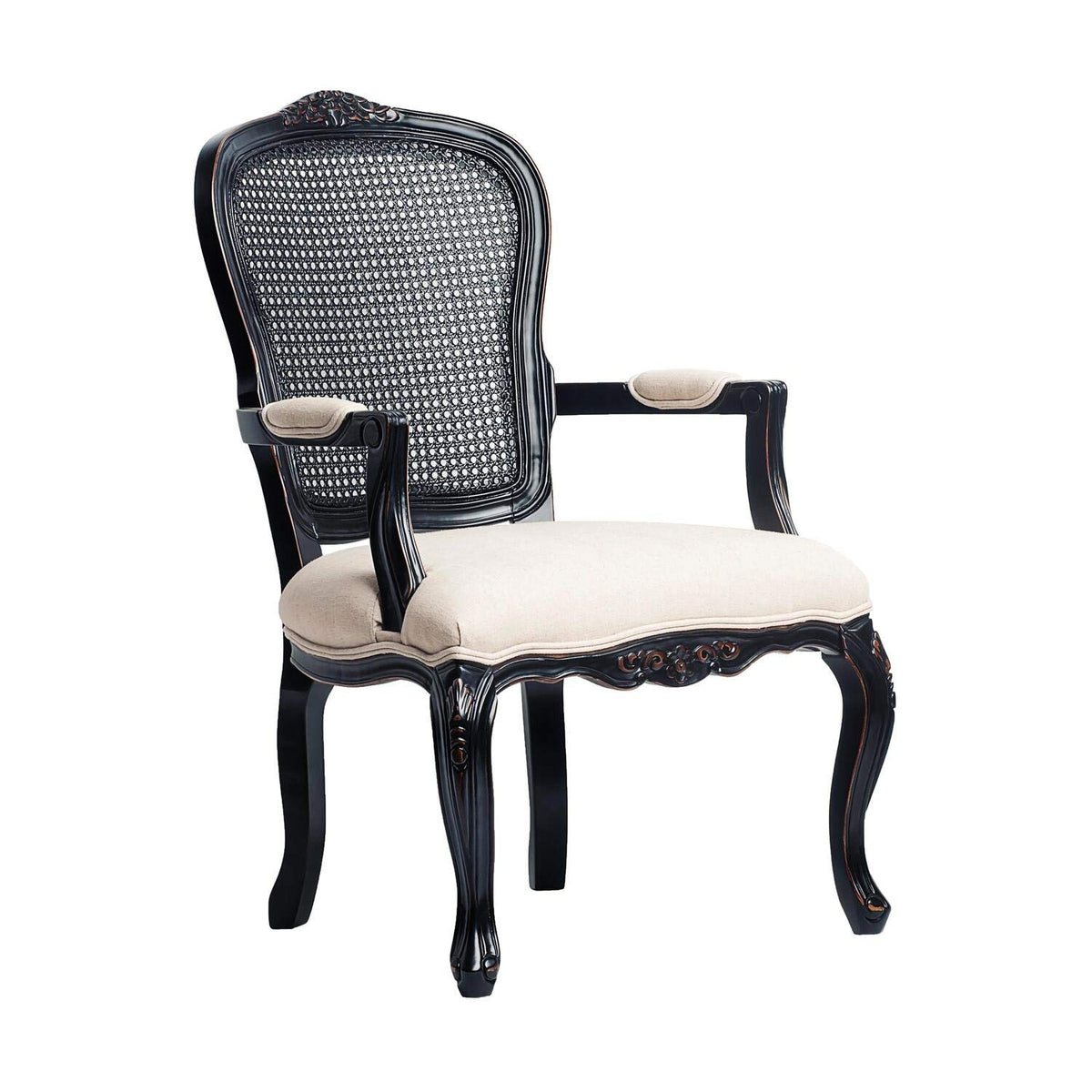 Comfort Pointe Anna Hand Carved Chair Black