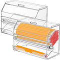 Pinkunn 2 Pcs Pencil Dispenser Bulk Pencil Storage And Dispensing Clear Acrylic Pencil Dispenser Holder Straw Dispenser Classroo
