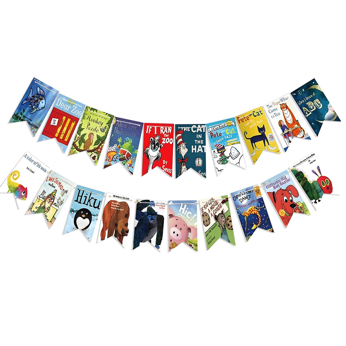 Quixorblex Classic Childrens Book Banner Color Birthday Decorations Banner Decorations Fiesta Party Decorations Classroom Decor