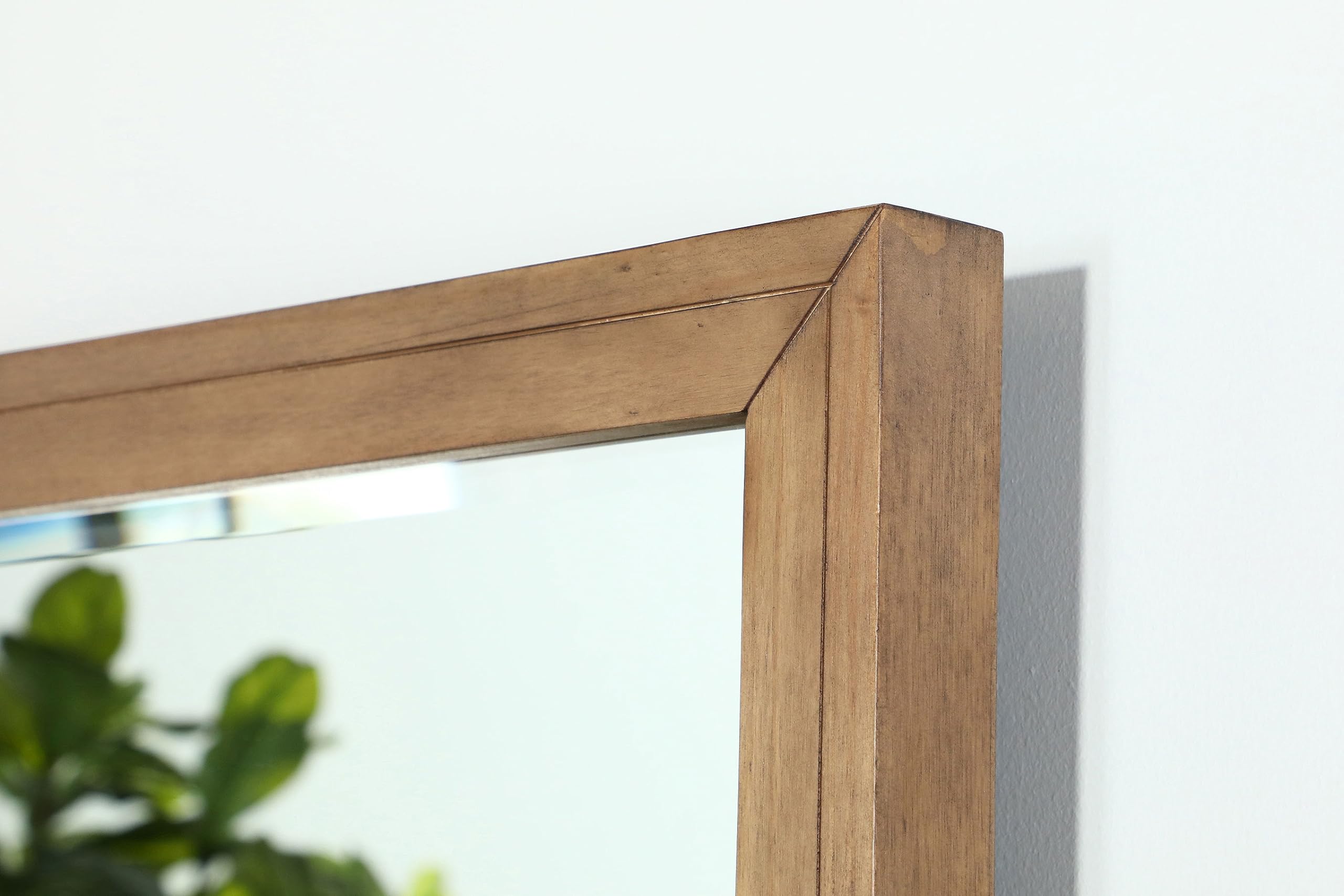 Coaster Home Furnishings Taylor Rectangular Dresser Mirror Light Honey Brown