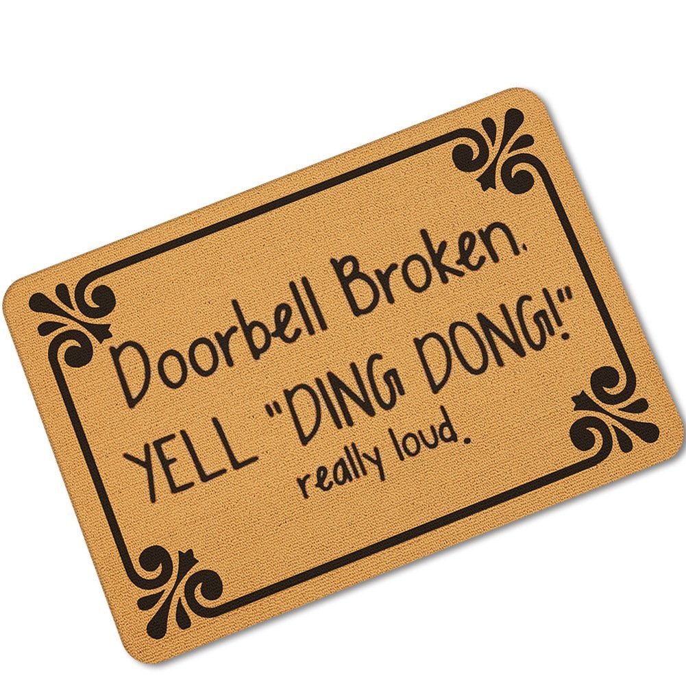 Accssoey Funny Doormat, Welcome Mats Outdoor Funny, Bedroom Entrance Door Mat Pad Kitchen Absorbent Mat Anti-Slip Door Mat Absor