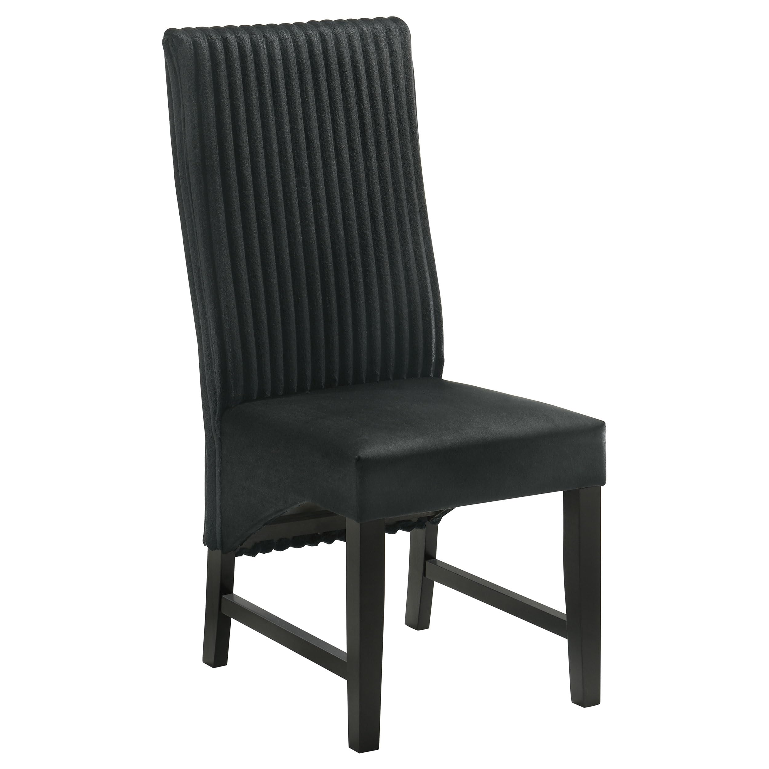 Coaster Home Furnishings Barrand Upholstered Dining Side Chair Black (Set of 2)