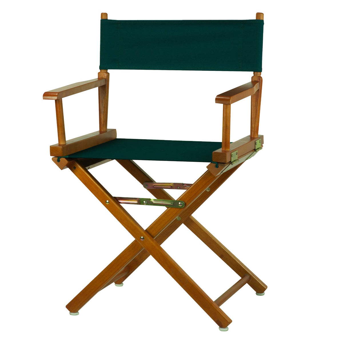 Casual Home Director'S Chair ,Honey Oak Frame/Hunter Green Canvas,18&quot; - Classic Height