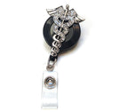 Sparkles! Sparkly Rhinestone Retractable Badge Reel/Id Badge Holder/Brooch/Pendant/Id Badge Holder (Nurse Medical Doctor Symbol)