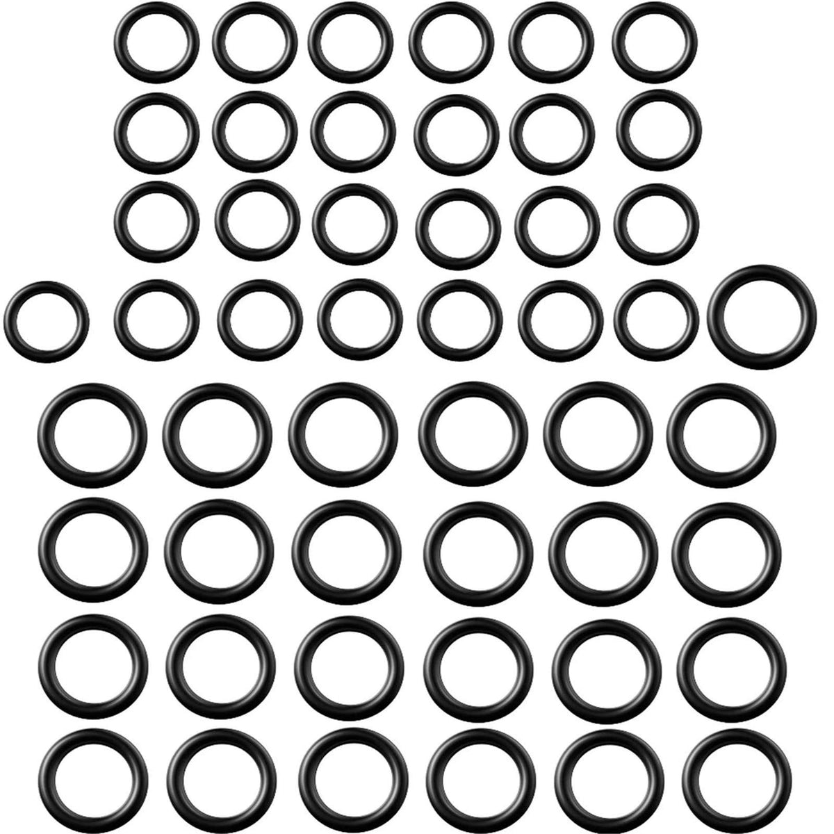 Tatuo 50 Pieces Power Pressure Washer O-Rings Replacement For 1/4 Inch, 3/8 Inch, M22 Quick Connect Coupler