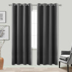 Koufall 78 Inch Curtains Long,Blackout Closet Door Curtain Without Door,Insulated Thermal Black Out Pleated Curtains Alternative To Accordion Door