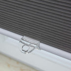 Cellular Shades Cordless Blackout Honeycomb Blinds Fabric Window Shades 33'' W X 38'' H, Cool Silver(Blackout)