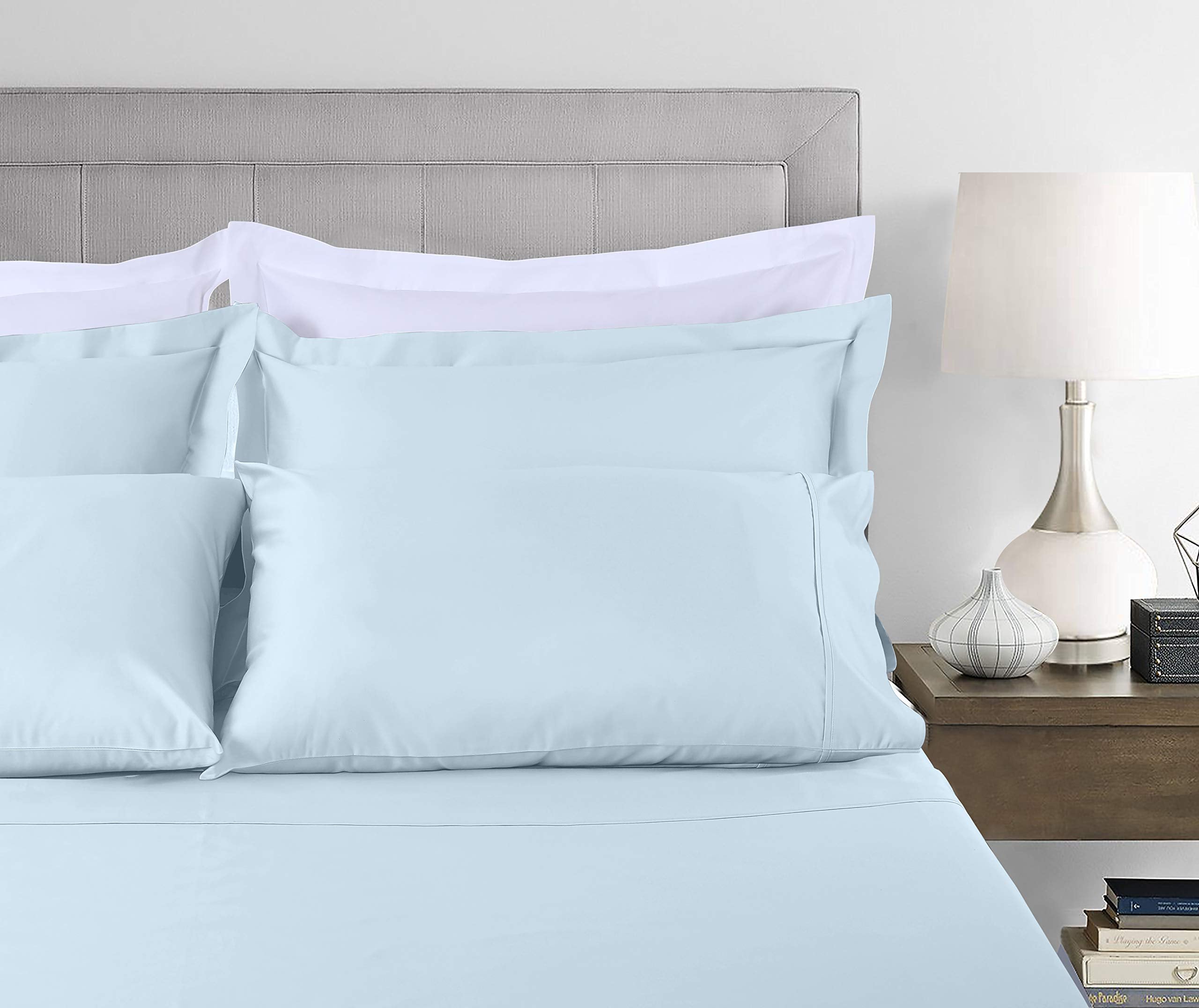 Threadmill Cotton Queen Sheet Set, 500 Thread Count Bed Sheets, 100% Cotton Sheets Set For Queen Size Bed, Smoother Than Egyptia